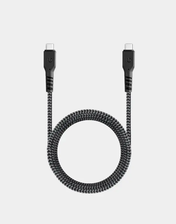 ENERGEA FIBRATOUGH 100W 5A USB-C TO USB-C FAST CHARGING CABLE 1M LENGTH