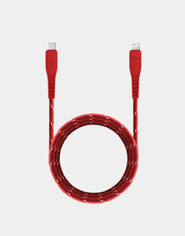 ENERGEA NYLOFLEX 3A USB-C TO LIGHTNING PD FAST CHARGING CABLE 1.5M LENGTH