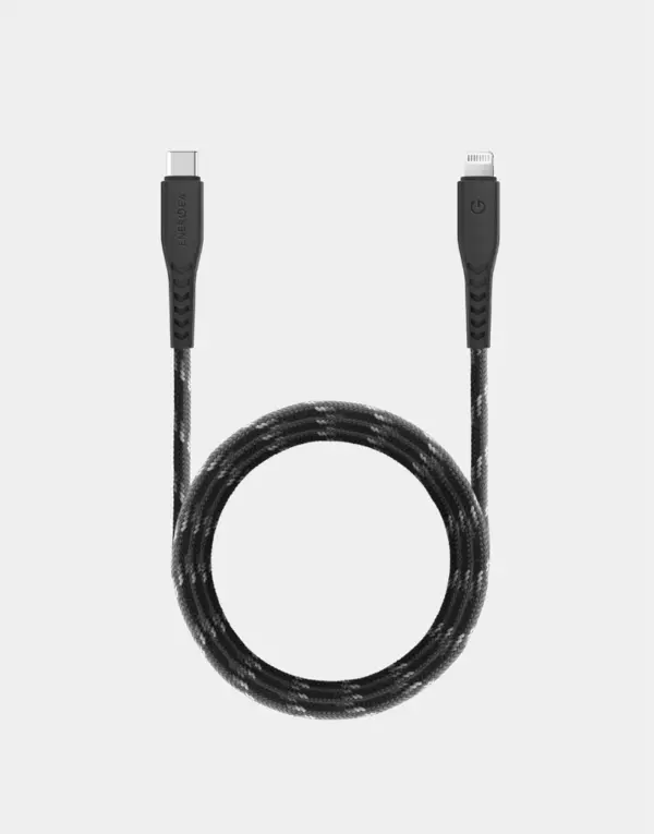 ENERGEA NYLOFLEX 100W 3A USB-C TO LIGHTNING PD FAST CHARGING CABLE 3M LENGTH