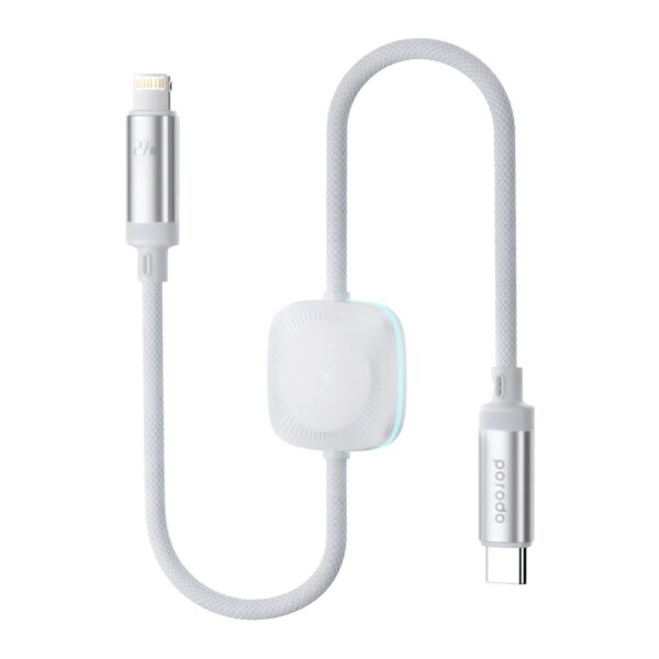 PORODO USB-C Lightning + Watch Charge & Data Cable, Dual Charging Technology