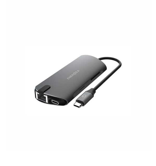 ENERGEA ALUHUB HDPRO | 8-in-1 Aluminum 3.1 USB-C HUB With Integrated SD Card Reader