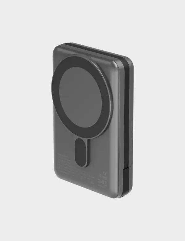 ENERGEA MAGPAC PRO Magnetic Power Bank with Removable USB-C Cable and Built-in Kick Stand 10000mAh | PD20W