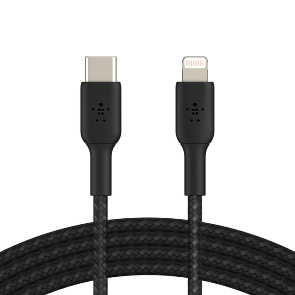 BELKIN BoostCharge USB-C Cable with Lightning Connector 2M Durable braided material