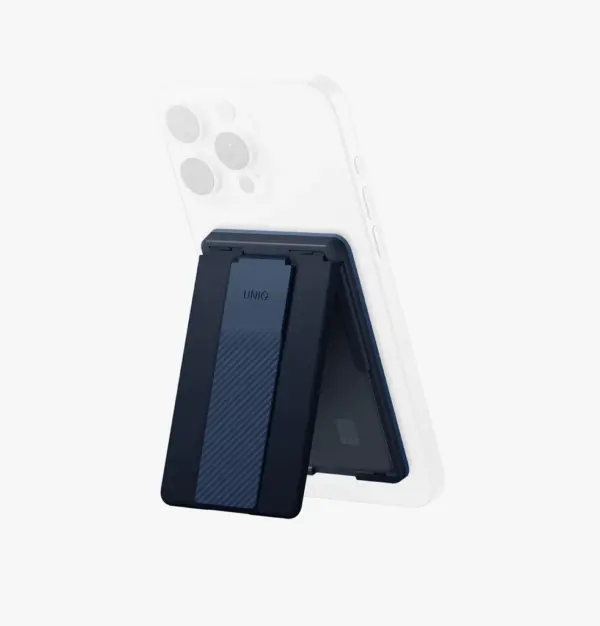 UNIQ Heldro ID Slim Magnetic Card Holder with FlexGrip Band and Stand