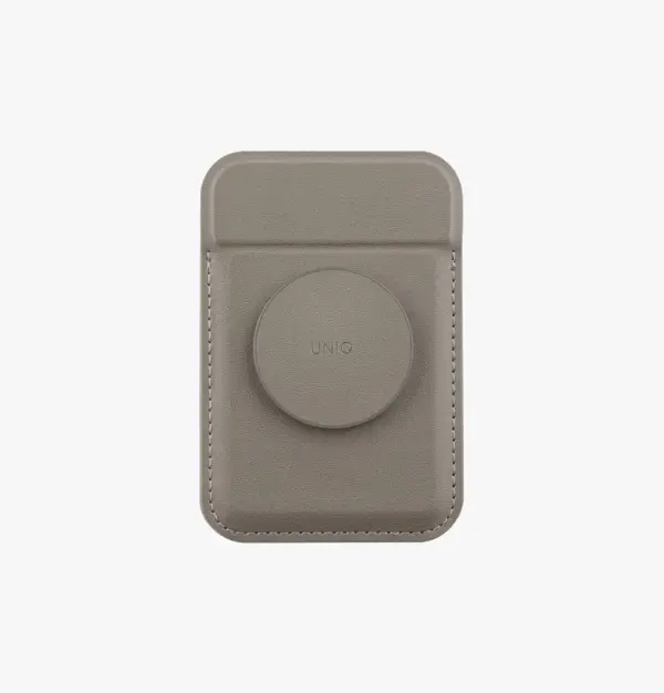 UNIQ Flixa Slim Magnetic Card Holder with Integrated Pop-Out Grip-Stand