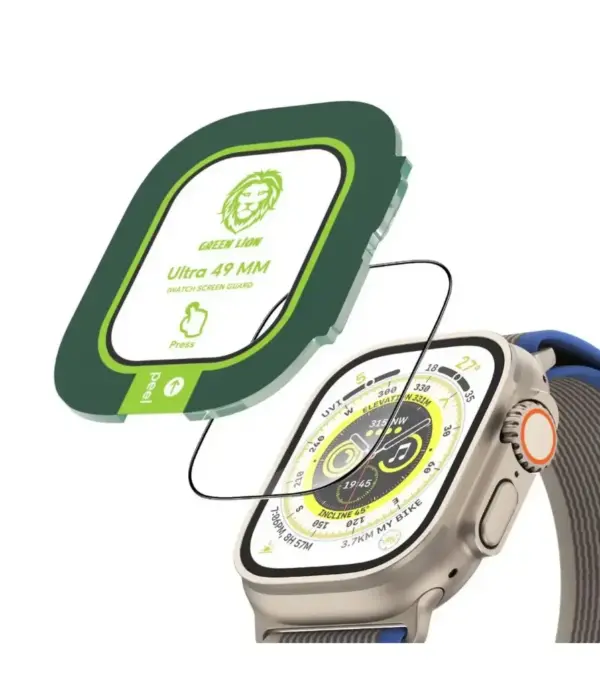 GREEN GLASS PROTACTOR WATCH 49MM CLEAR
