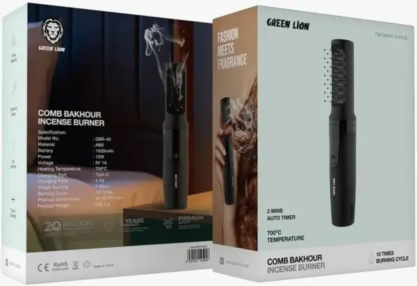 GREEN LION COMB BAKHOUR INCENSE BURNER