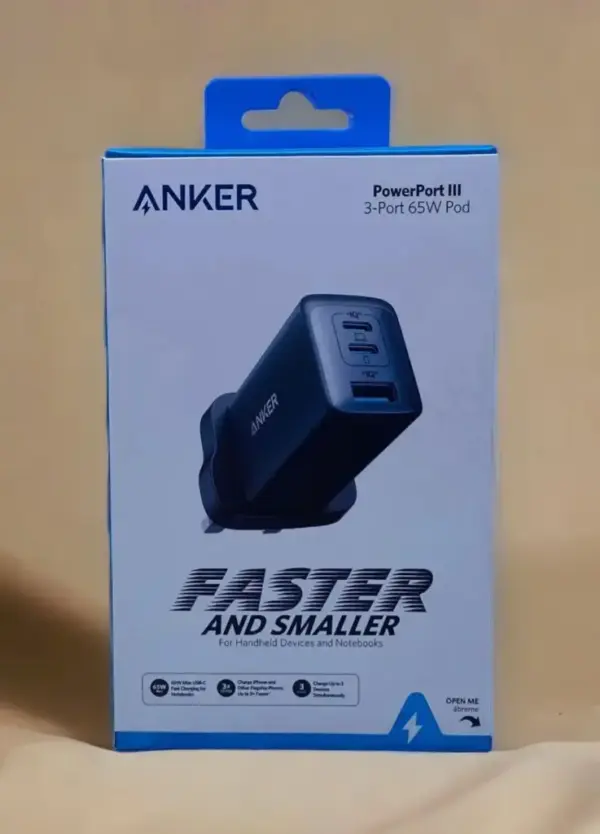 ANKER POWERPORT III 3-PORT 65W POD