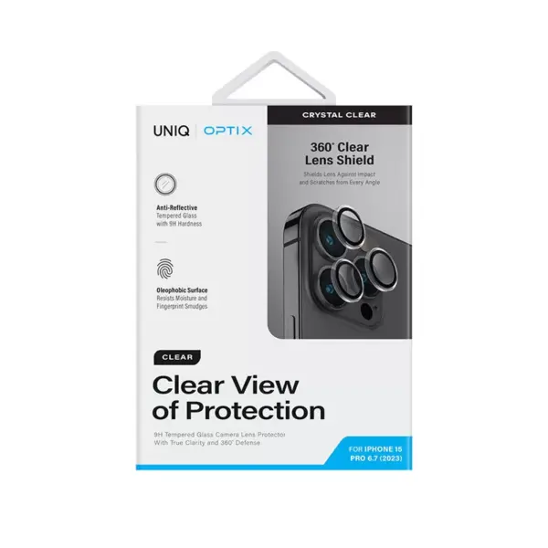 UNIQ OPTIX CAMERA LENS CRYSTAL CLEAR IPHONE 15 PRO