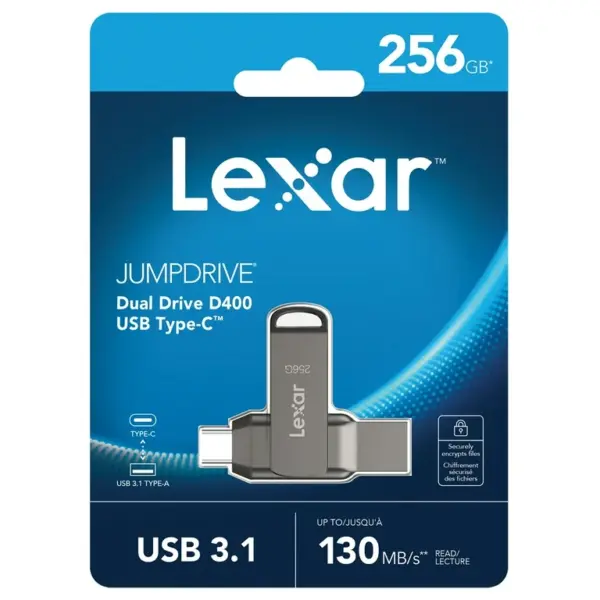 LEXAR DUAL DRIVE D400 USB-C 256GB