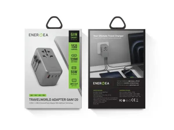 ENERGEA TRAVELWORLD ADAPTER GAN120