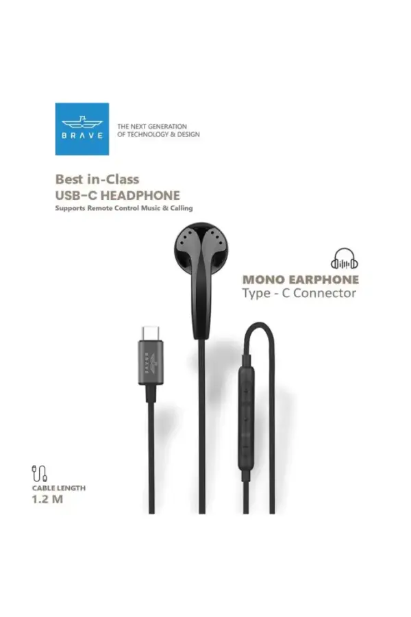 BRAVE MONO EARPHONE TYPE-C