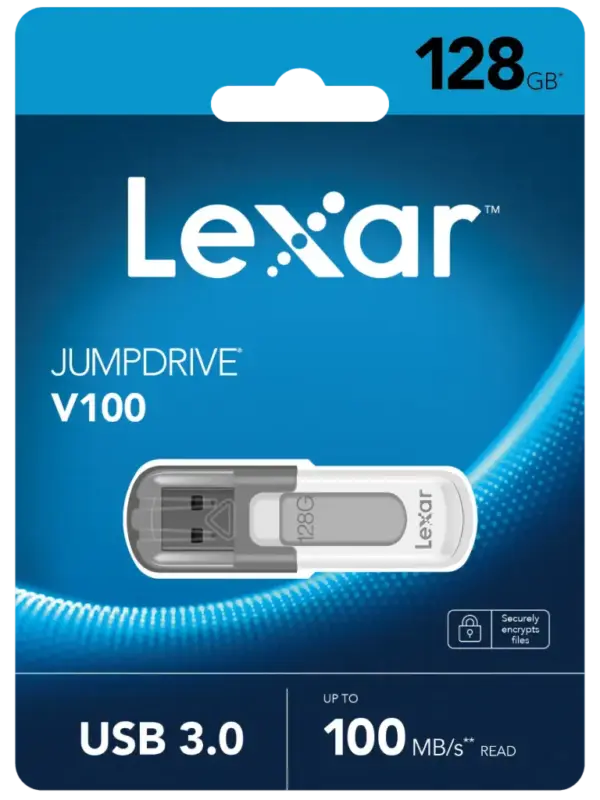 Lexar JumpDrive V100 USB 3.2 Gen 1 (LJDV100-128ABGY)